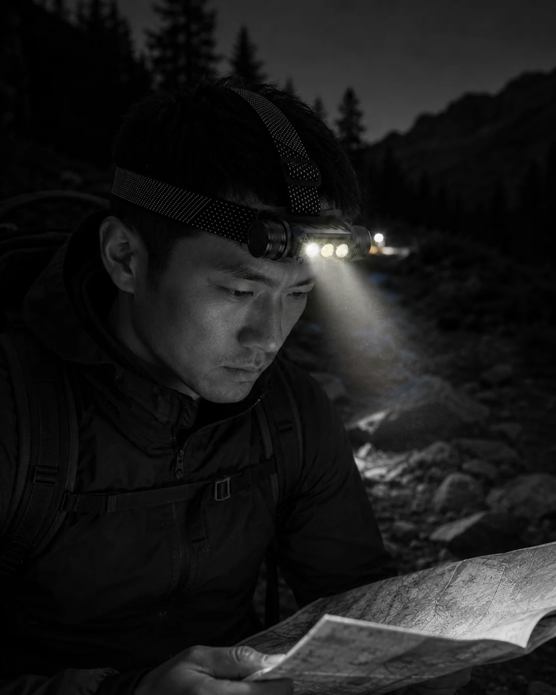 Brightenlux 1000LM 铝合金强光远射充电头灯| 双CREE LED多模式户外探照头灯