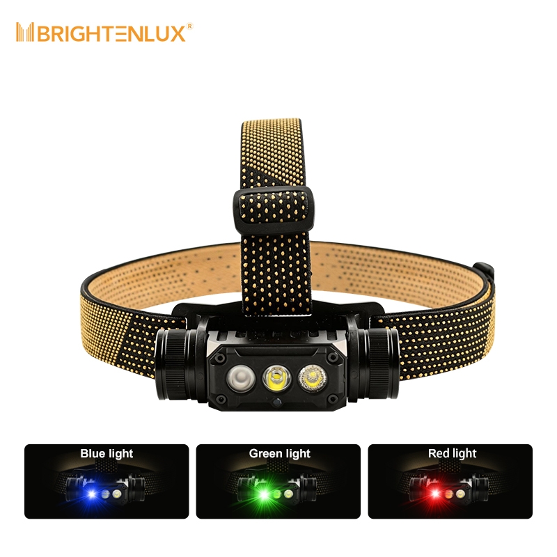 Brightenlux 1000LM 铝合金强光远射充电头灯| 双CREE LED多模式户外探照头灯